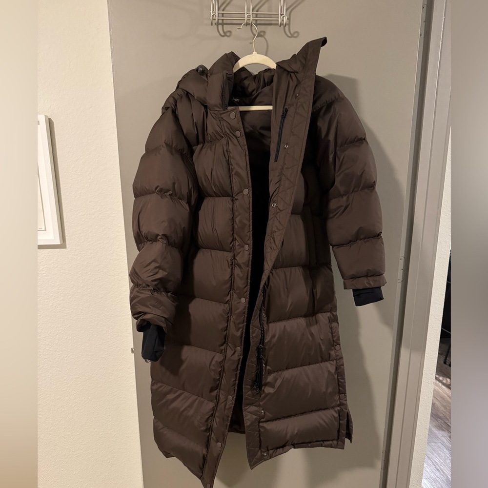 Quince - Brown Long Puffer Jacket - Responsible Down